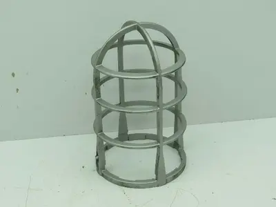 Red Dot VGD-02 Aluminum Glass Globe Light Fixture Safety Guard Cage 200 Watt