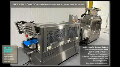 USED 2015 RHEON TWIN DIVIDERS MD.# VX212 & PUNCH ROUNDERS MD.# PR101