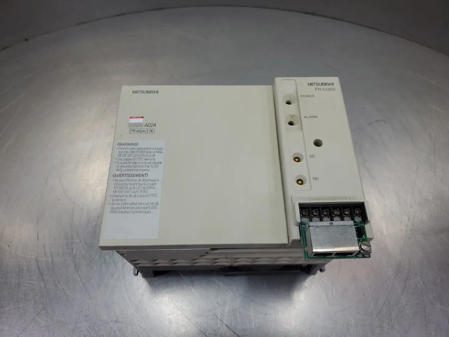Used Mitsubishi Electric FR-A024-3.7K-TF Variable Speed Drives | Palmetto Automation #1149549