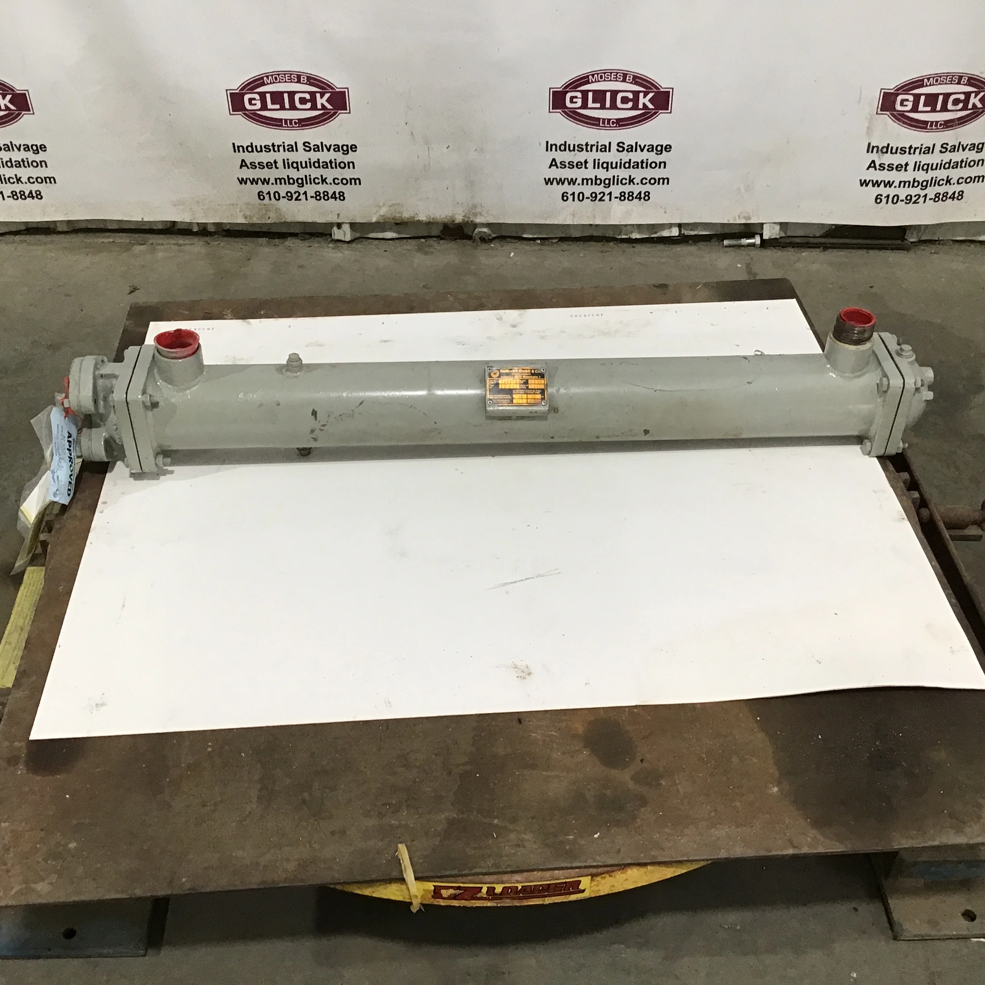 Gerbeich 145915 Heat Exchanger Max Op Pres 16bar Around tubes 10bar Through Tubes