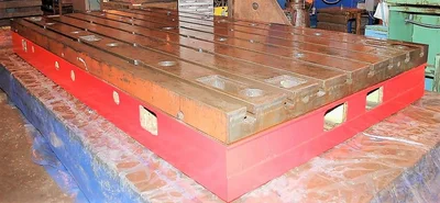 T-Slotted Floor Plate 78 x 169.5" Cast Iron