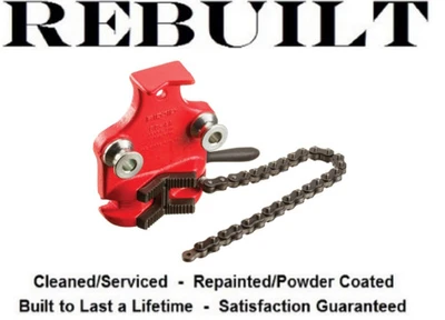 Ridgid 40180 Model BC4A Bottom Screw Bench Chain Vise, 1/8 - 4 In Pipe Capacity [Refurbished]