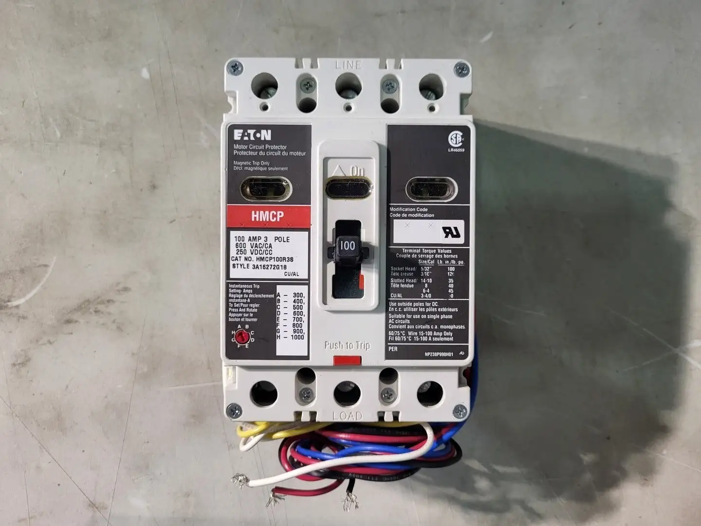 New | in-Stock EATON HMCP100R3S Switchgears British Columbia CA | Lenmark #240600