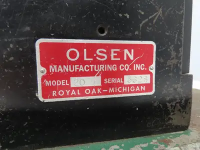 Olsen Model 20 Powerflare Pneumatic Double Flare Swaging Machine 80 PSI Min