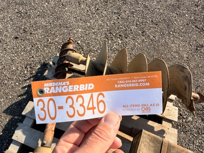 Used MCMILLEN HYDRAULIC POWERED DIGGER HEAD WITH AUGERS Skid Augers Michigan US | Miedema Asset Management Group #1410955