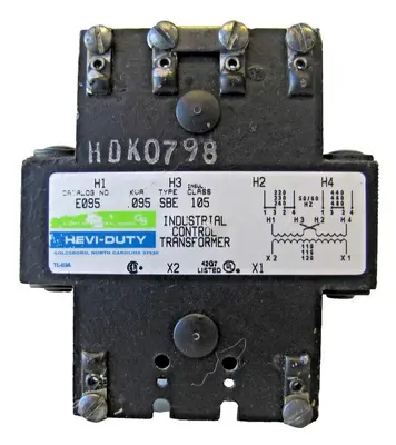 GS Hevi Duty .095 kVA Control Transformer 230/460V Input 115V Output 95 VA 100