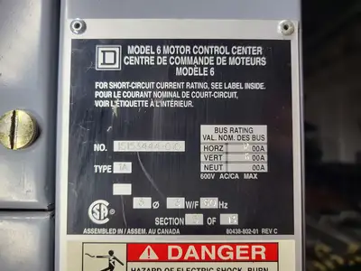 USED SQUARE D MODEL 6