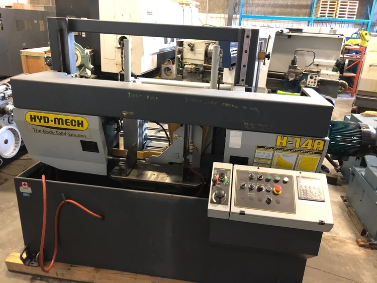 Used 2005 HYD-MECH H-14A Horizontal Dual Column Band Saws Alberta CA | Merchant Machine Tools Inc #483477