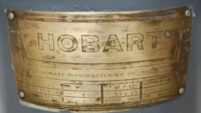 USED Hobart NUMBER:
