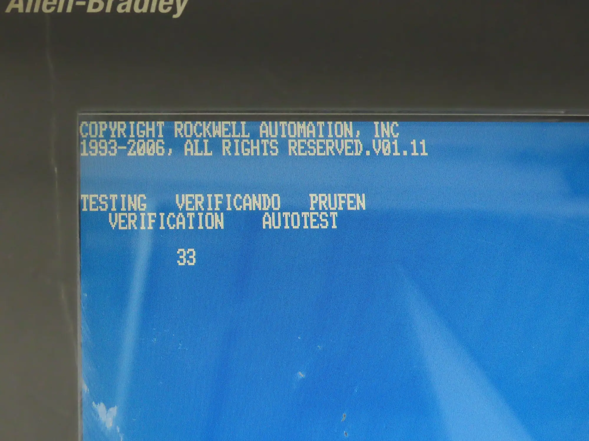 Allen Bradley 2711-K10C3 PanelView 1000 HMI Terminal FRN 4.46 Series F