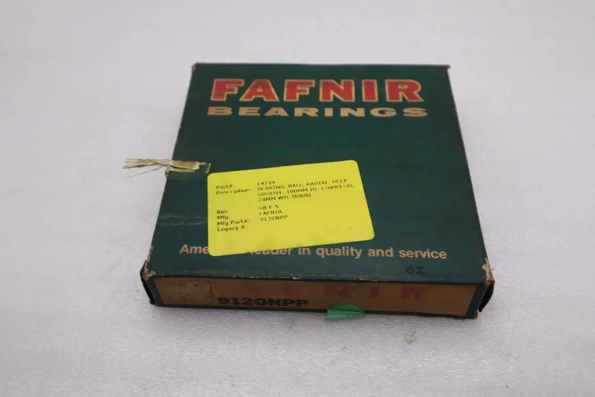NEW IN BOX FAFNIR ROLLER BEARING 9120NPP STOCK L240CC
