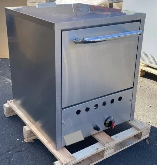 171-0092 24” Gas Double Deck Countertop Stone Pizza Oven