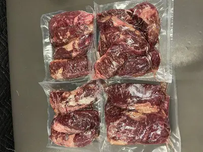 K - Two Rivers S61045D Beef Ribeye Roll Steak - Beef Fat Added - Needle Tenderized - 10.60 lb