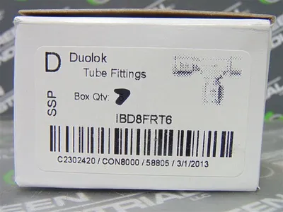 Box of 7 SSP Duolok IBD8FRT6 Female Run Tee Tube Fittings 1/2"x3/8"x1/2" New NIB