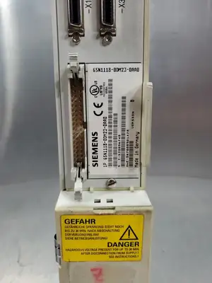 USED Siemens 6SN1124-1AA00-0BA2 SIMODRIVE w/6SN1118-0DM23-0AA0 Drive Card