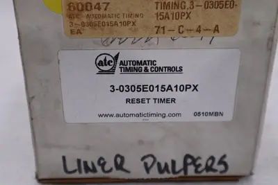 ATC 3-0305E015A10PX TIME DELAY RELAY ANALOG SERIES 305 - STOCK 5620CC