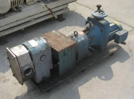 3" Creamery Package Sanitary Gear Pump, 5 hp.