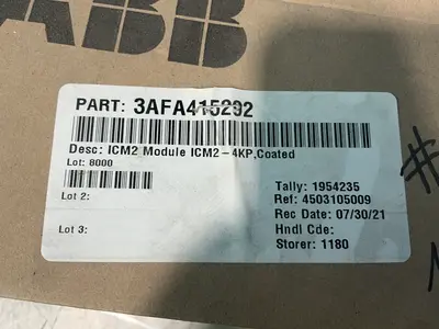 New | in-Stock ABB 3AFAR15292 PLC Input & Output Ohio US | HGR 24 #1414159