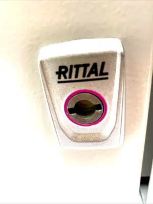 USED RITTAL INDUSTRIAL ENCLOSURE AX SERIES W/ HANDLE STRIPS