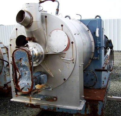 Alfa-Laval SB-800/2 2-stage pusher centrifuge, 316SS.