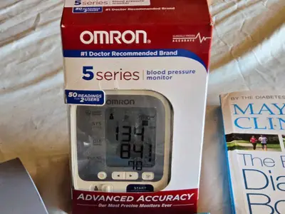 Medtronic CareLink Monitor, Omron Blood Pressure Monitor, Walking Style Pedometer, and Accessories - All Untested
