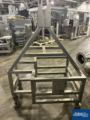 USED Watson Metal Masters Watson Metal Masters Custom Built 4” X 126" Cleated Belt Conveyor, S/S