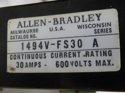 USED ALLEN BRADLEY 1494V-DS30 SER A