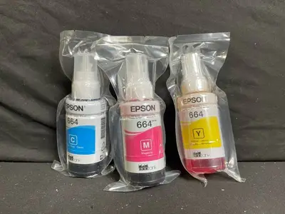 EPSON 664 Ink Bottle Set for EcoTank ET Series - Cyan, Magenta, Yellow (70ml)