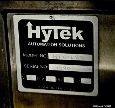 Used Hytek HTK-LBR Pressure Sensitive Wraparound Labeler