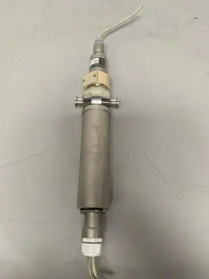 USED OPTEK AF45 & HVPS45 WAVELENGTH UV ABSORPTION SENSOR W/ 1" SANITARY FITTING
