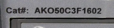 USED GENERAL ELECTRIC AKO50C3F1602 MICROVERSATRIP UNIT 1600A-800A