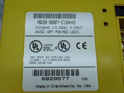 Used FANUC A03B0807C104 Input / Output Modules Ohio US | HGR 24 #885648