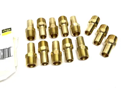 New | in-Stock Viega ProPress Male Pipe Adapter, FTG x MPT - Model 2911.1ZL LOT OF 13 Plumbing Equipment Michigan US | Maverick Industrial Sales #1473974