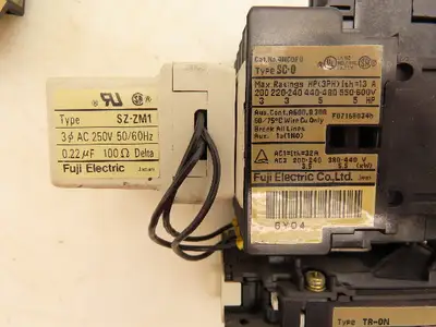 Fuji Electric TR-0N Contactor Overload Relay 110V Coil Assembly Lot of 3