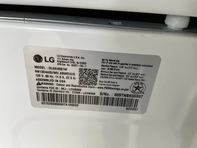Used LG DLGX4081W Dryers Michigan US | Miedema Asset Management Group #1769185