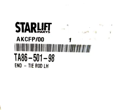 NEW STARLIFT TA86-501-98 LH TIE ROD END TA8650198