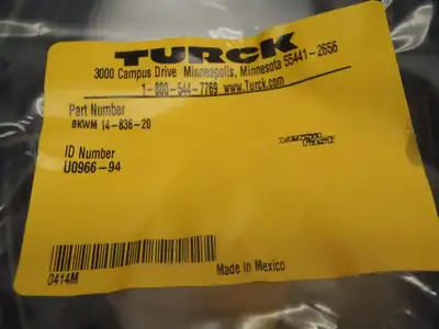 New | in-Stock Turck Molded Cordset U0966-94 Misc Electrical & Power Parts Michigan US | Maverick Industrial Sales #1410797