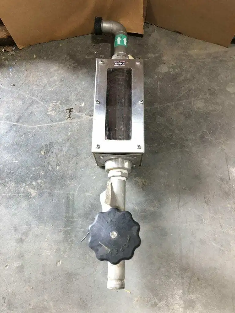 KING 0-60GPM Enclosed Liquid Mass Flow Meter w/ Transparent Window