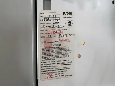 Used EATON HFD3015 Switchgears British Columbia CA | Lenmark #240436