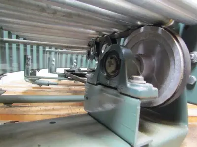 Hytrol 90 degreex15" Power corner slaved 1-3/8"dia rollers 6-1/2" frame
