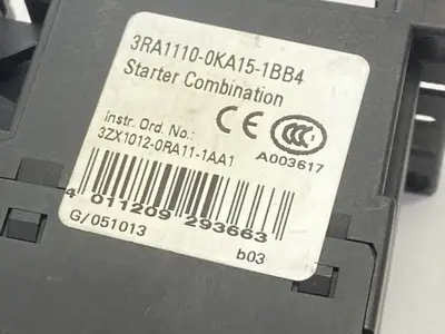 Used Siemens Contactor Starter Combination 0.9-1.25A 400VAC 24VDC Starters Michigan US | Maverick Industrial Sales #1401919