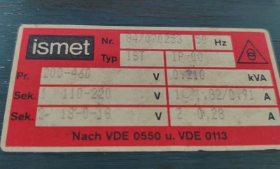USED ISMET 84/070253
