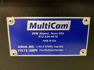 2016 MULTICAM 3-103-R Used 3 Axis CNC Routers | PlastiMach Corp (4)