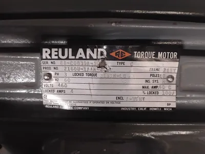 REULAND 215T TORQUE MOTOR | ESS Industrial Equipment Sales (5)