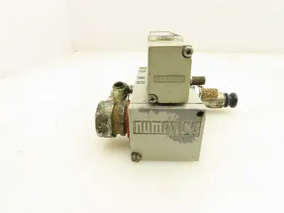 Numatics 122BB400M000061 Pneumatic 4/2 Solenoid Valve w/Manifold Base 24VDC