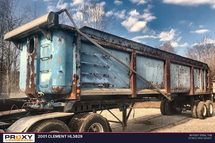 Used 2001 CLEMENT HL3829 Dump Trailers Indiana US | Proxy Equipment #1377827