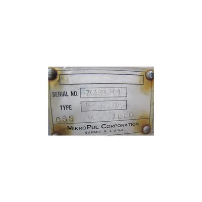 Used 600 CFM Mikro-pulsaire Stainless Steel Bin Vent Fabric Filter