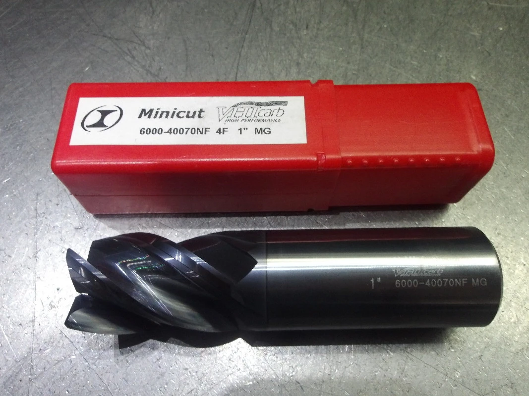 Minicut/VHicarb 1" 4 Flute Carbide CR Endmill .040" R 6000-40070NF (LOC3378B)