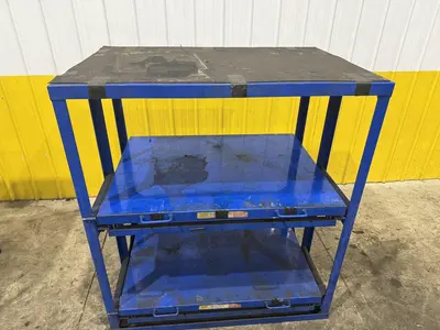 (4) 1,000 LB CAPACITY DIE RACKS W/ SLIDING SHELVES: YOBRO #24478