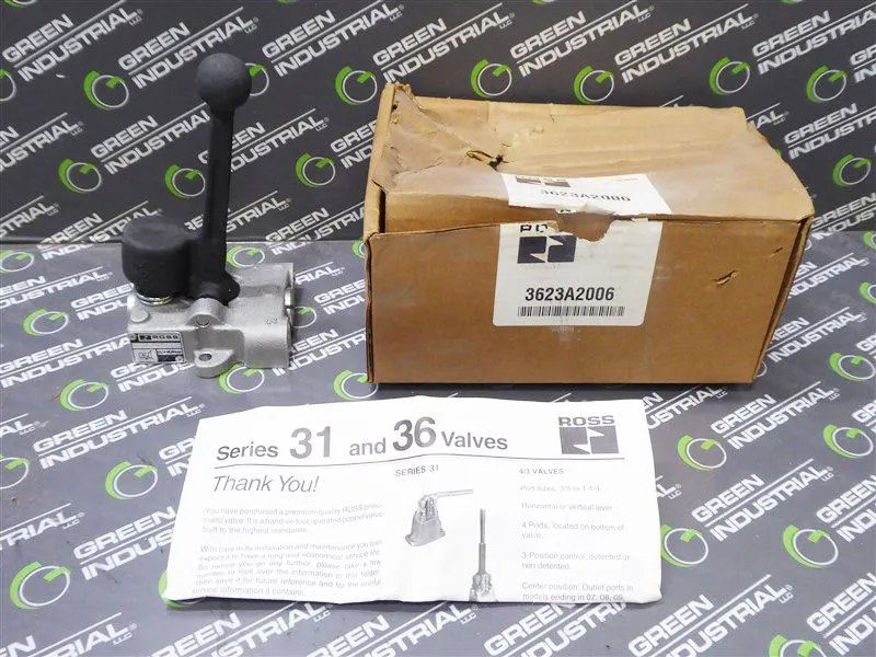 Ross 3623A2006 Series 36 1/4" Manual Vertical Lever Valve New NIB